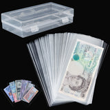 Currency Sleeves with Case - 173 x 83 MM [ 6.8 x 3.3 INCH ] - 100 PCS - PN04100