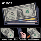 Banknote Topload Holder - 60 Pack - 173 X 75 MM [ 6.8 X 2.9 INCH ] - PN03L60