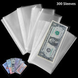 Currency Sleeves with Case - 173 x 83 MM [ 6.8 x 3.3 INCH ] - 300 PCS - PN04300