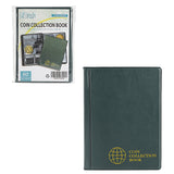 Small Coin Albums - Green Cover - 60 Pockets - CS0106GR