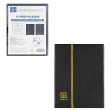 Stamp Albums - Black Cover - 160 Pockets - AS0108BK