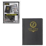 Small Coin Album - Black Cover - 120 Pockets - CS3712BK