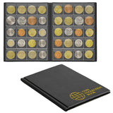 Large Coin Albums - Black Cover - 200 Pockets, CS0220BK