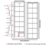 Pagine tascabili a doppio strato per la raccolta di monete - 112 tasche - PVC isolato - CS402804