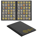 Large Coin Albums - Black Cover - 350 Pockets - CS0235BK