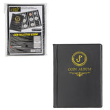 Small Coin Album - Black Cover - 60 Pockets - CS3706BK