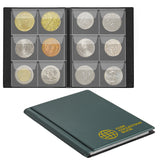 Small Coin Albums - Green Cover - 60 Pockets - CS0106GR