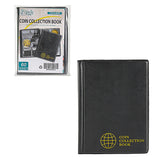 Small Coin Albums - Black Cover - 60 Pockets - CS0106BK