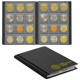 Small Coin Albums - Black Cover - 120 Pockets - CS0112BK