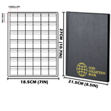 Large Coin Albums - Black Cover - 420 Pockets - CS0242BK