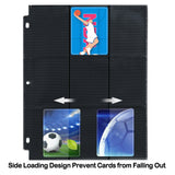 Trading Card Pages - Black Double Sided - 900 Pockets - OS0850BK