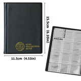 Small Coin Albums - Black Cover - 120 Pockets - CS0112BK