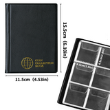 Small Coin Albums - Black Cover - 60 Pockets - CS0106BK