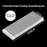 Banknote Sleeves - 175 x 75 MM [ 6.9 x 2.9 INCH ] - PN01M100