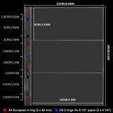 Banknote Pages - 60 Pockets - 190 x 90 mm - IN02020