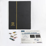 Stamp Albums - Black Cover - 160 Pockets - AS0108BK