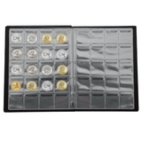 Large Coin Albums - Black Cover - 200 Pockets, CS0220BK