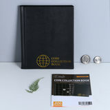 Large Coin Albums - Black Cover - 200 Pockets, CS0220BK