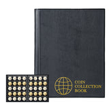 Large Coin Albums - Black Cover - 200 Pockets, CS0220BK