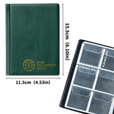 Small Coin Albums - Green Cover - 60 Pockets - CS0106GR