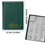 Small Coin Albums - Green Cover - 120 Pockets - CS0112GR