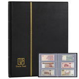 Banknote Album - Hard Page & Black Cover - 60 Pockets - 197 X 85 MM - AN01BK