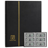 Banknote Album - Hard Page & Black Cover - 60 Pockets - 197 X 85 MM - AN01BK